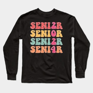 Senior 2024, Retro Graduation, Class of 2024, High School Senior Long Sleeve T-Shirt
